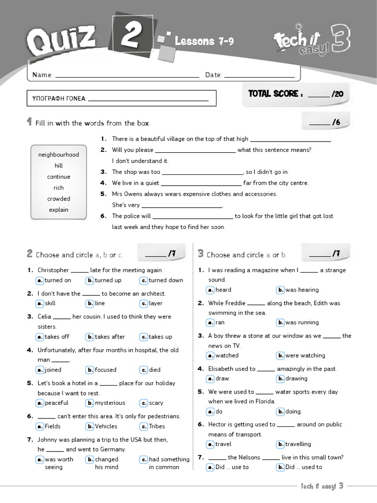 Tech It Easy! 3 - Interactive Quiz 2 | PDF