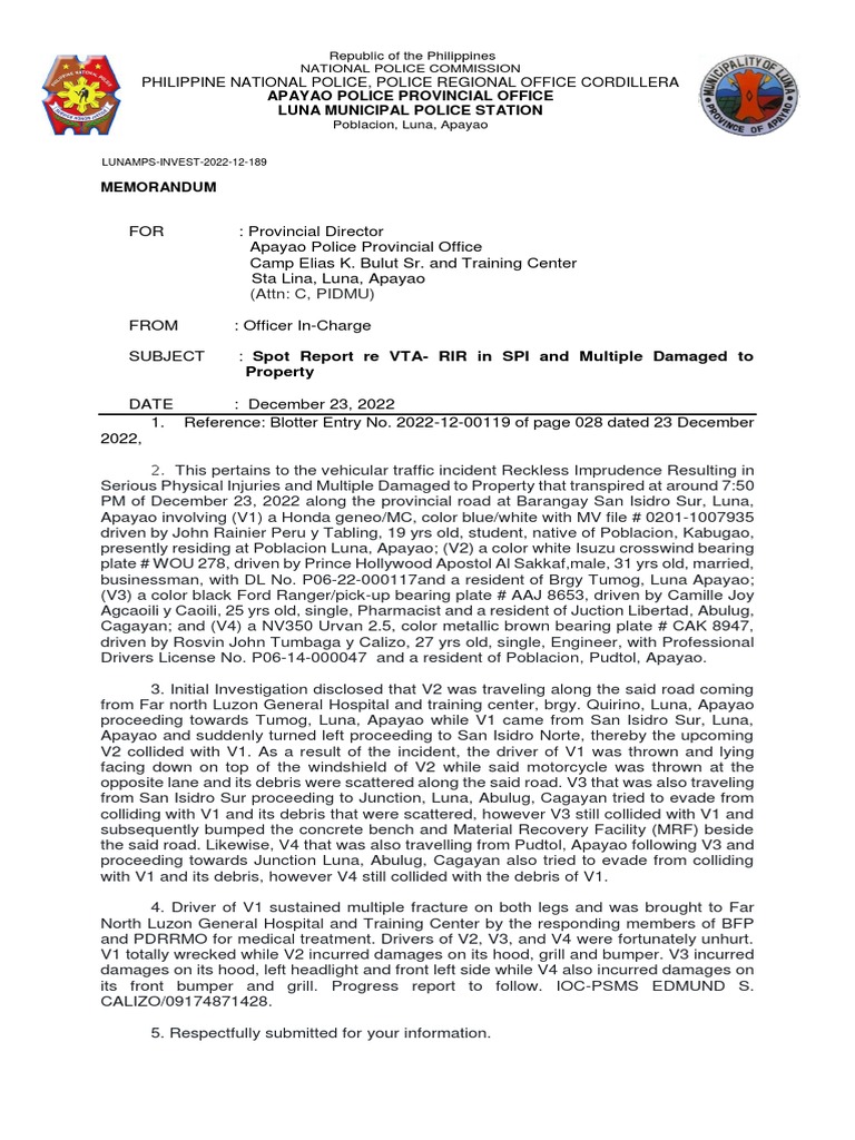 0-spot-report-re-vta-rir-in-spi-and-multiple-damaged-to-property