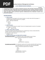 Soundarya Institute of Management and Science: Ca-C2T: Problem Solving Techniques