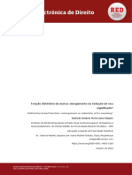 Função Distintiva Da Marca: Alargamento Ou Redução Do Seu Significado?