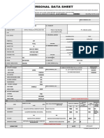 Personal Data Sheet