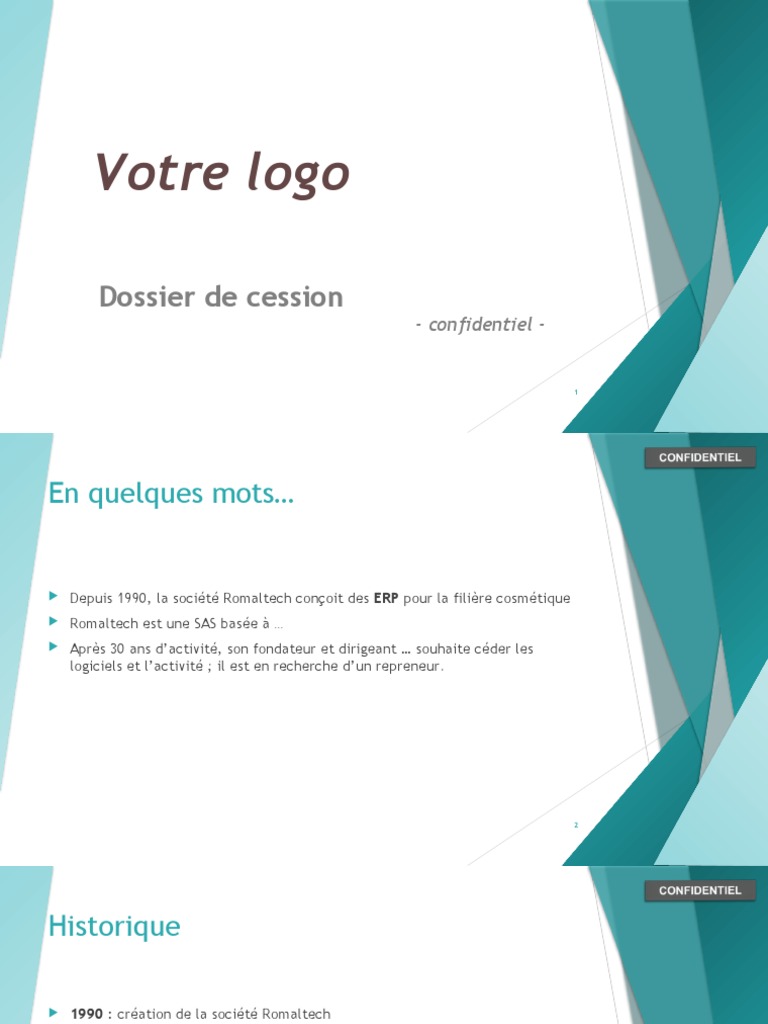 comment faire un dossier de présentation d entreprise