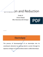 Oxidation and Reduction: Grade Xi Chiran Dhakal MSC Chemistry CDC Kirtipur