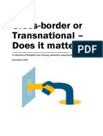 Publication On Cross-Border or Transnational. Does It Matter