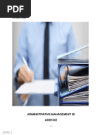 Cover Page: Administrative Management Ib ADB1602