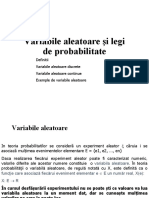 Variabile Aleatoare Şi Legi de Probabilitate