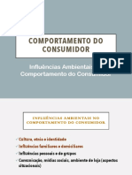 Comportamento - Consumidor - Influencias - Ambientais - Parte 1