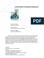 Property Taxes and Tax Revolts: The Legacy of Proposition 13