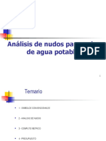 Análisis de Nudos para Redes de Agua Potable