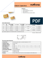 MCCT Series: Surface Mount Tantalum Capacitors