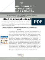 ¿Qué Es Una Rabieta o Berrinche?: Primer Congreso Internacional de Alta Demanda