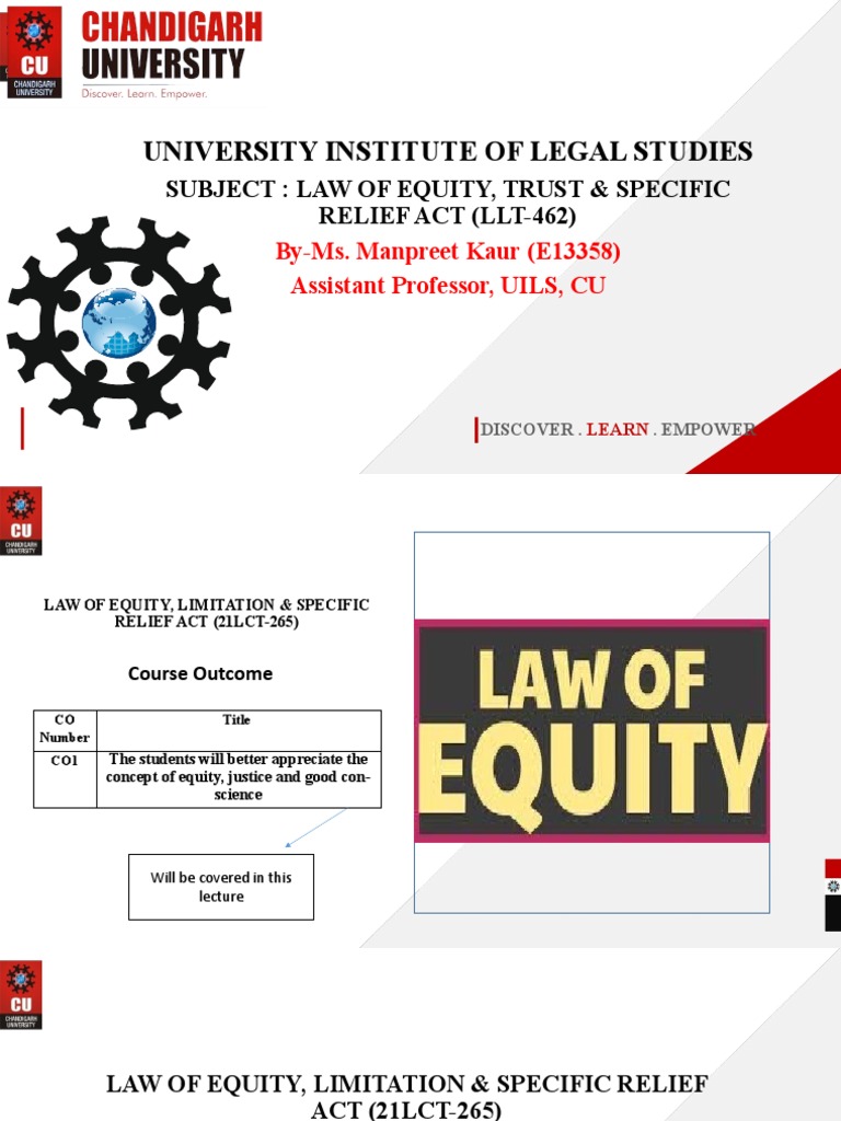 Equity 4 Pdf Common Law Equity Law