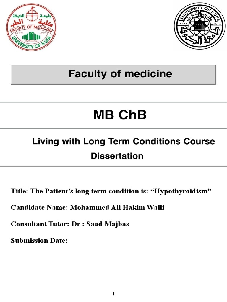 MB CHB: Faculty of Medicine | Download Free PDF | Thyroid | Hypothyroidism
