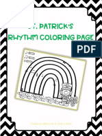 St. Patrick'S Rhythm Coloring Page: Created by Allison Day at Aday in Music
