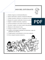 Decálogo Del Estudiante 2023 - Juan Enrique Pestalozzi