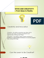 LE3 Creativity - From Ideas To Reality