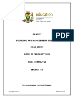 Grade 7 EMS Case Study - Question Paper - (Term 1-2023)