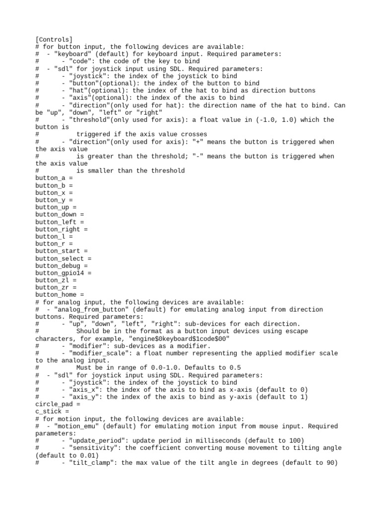 Citra Emulator Control Configuration | PDF | Software Development ...