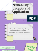 Probability Concepts and Application