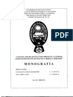 Monografía: "Certificado de Devolucion Impositiva (Cedeim) Como Instrumento de Fraude E Irregularidades"