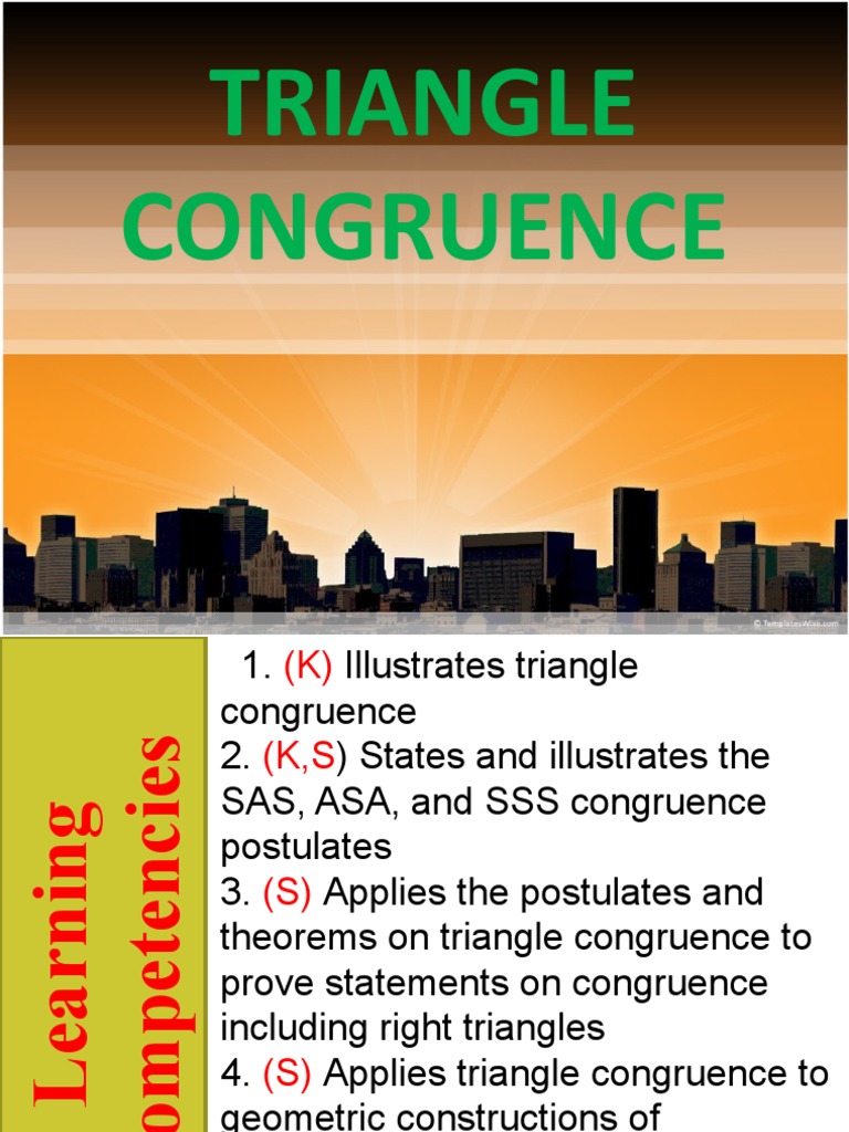 Module 7 Triangle Congruence | PDF