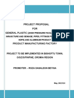 Project Proposal FOR: General Plastic (