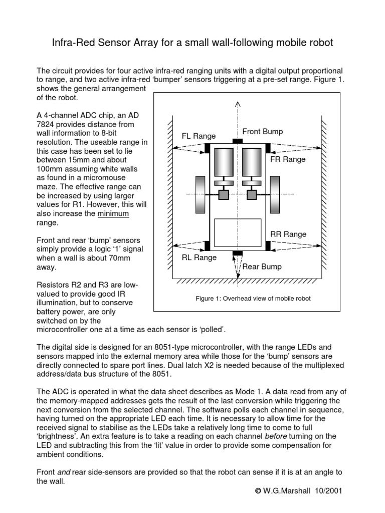 IR Sensor Array for Wall-Following Robot | PDF | Technology & Engineering