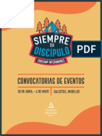 Convocatorias de Eventos: 30 de Abril - 4 de Mayo Xalostoc, Morelos