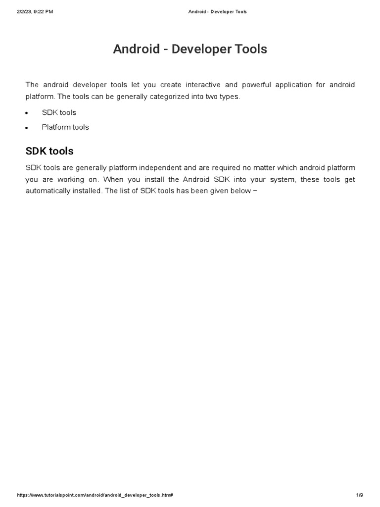 android-developer-tools-pdf-android-operating-system-software