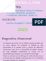 Gráfico Mapa Conceptual Análisis FODA Orgánico Violeta