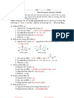 Câu 1. Dùng pp VB xét các đặc trưng liên kết của các cấu tử sau và chọn dấu