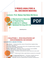 Risk Analysis and Finance