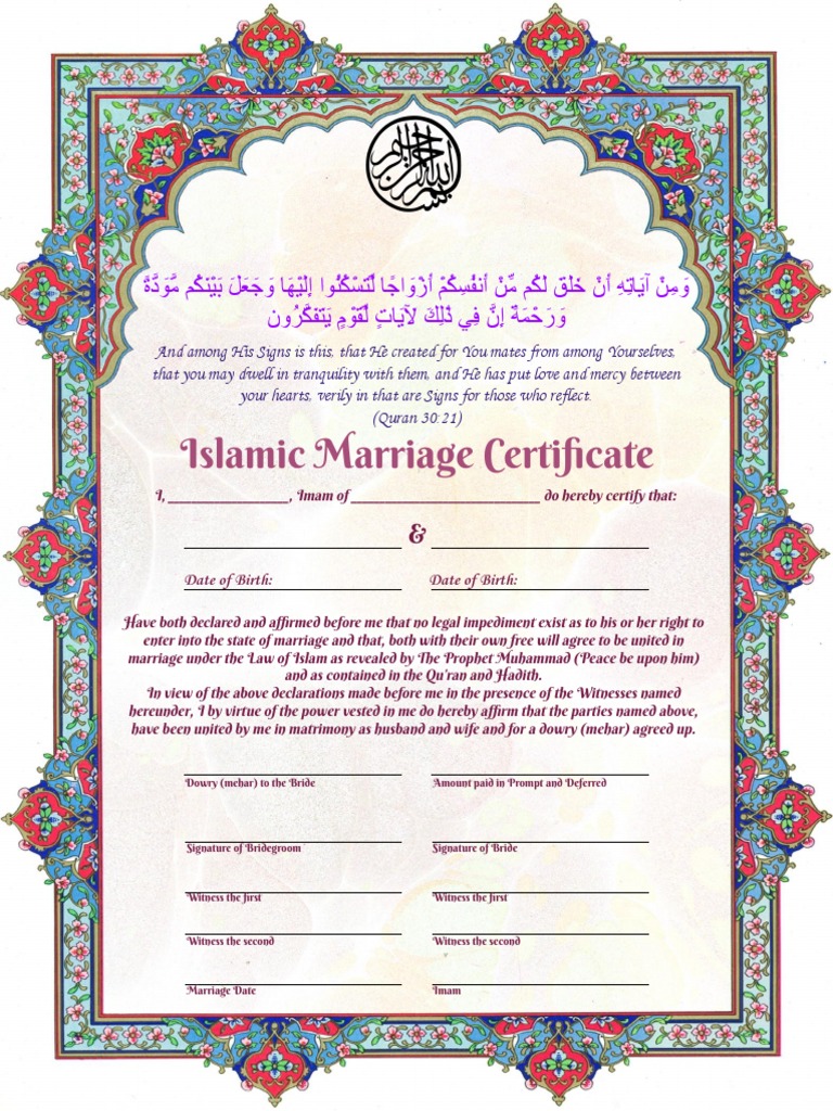 marriage certificate | pdf