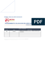 DCC-DM-FR-29.V1 Procedimiento colocación de acero de refuerzo