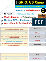 TOP 50 GK & GS Ques for SSC, Banking, Railways & State PSCs