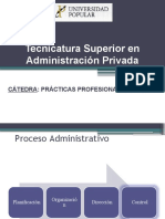 Tecnicatura Superior en Administración Privada: Cátedra: Prácticas Profesionalizantes I