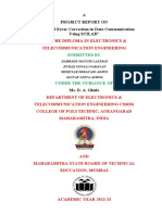A Project Report On "GUI Based Error Correction in Data Communication Using SCILAB"