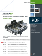 Point-To-Point Digital Microwave Links: Interface Cards