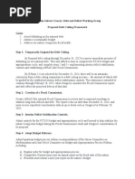 PSC Debt Ceiling Framework