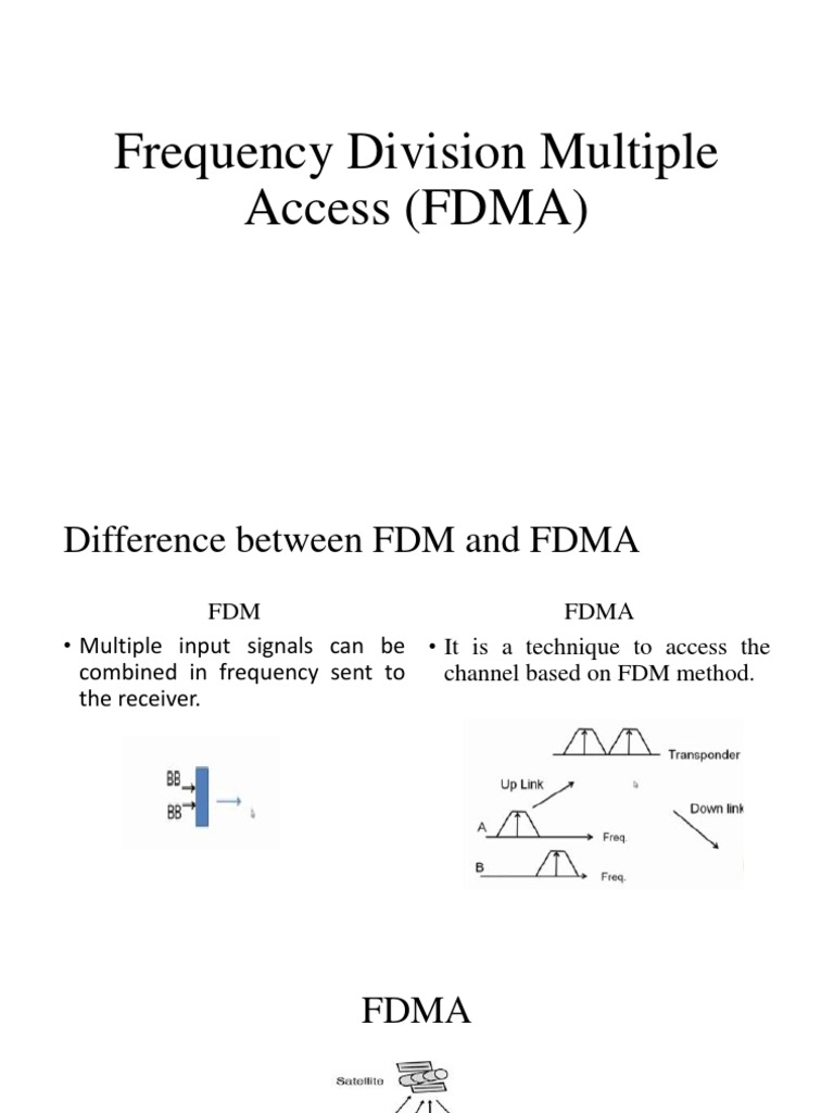 FDMA1 PDF Multiplexing Electronics