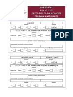 Anexo #01 LEY #27157 Datos de Los Solicitantes Personas Naturales