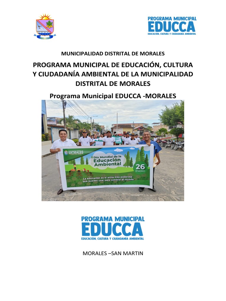 Programa EDUCCA: Educación Ambiental en Morales | PDF | Entorno natural ...