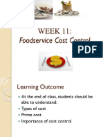 Topic 10 - Foodservice Cost Control