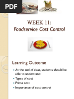 Topic 10 - Foodservice Cost Control