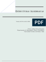 Apuntes de Estructuras Algebraicas: Versión Del 29 de Abril de 2022