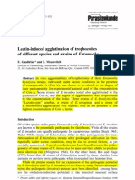 1984 Lectin-Induced Agglutination of Trophozoites of Different Species and Strains of Entamoeba