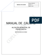 Manual de Calidad Versión 1.0