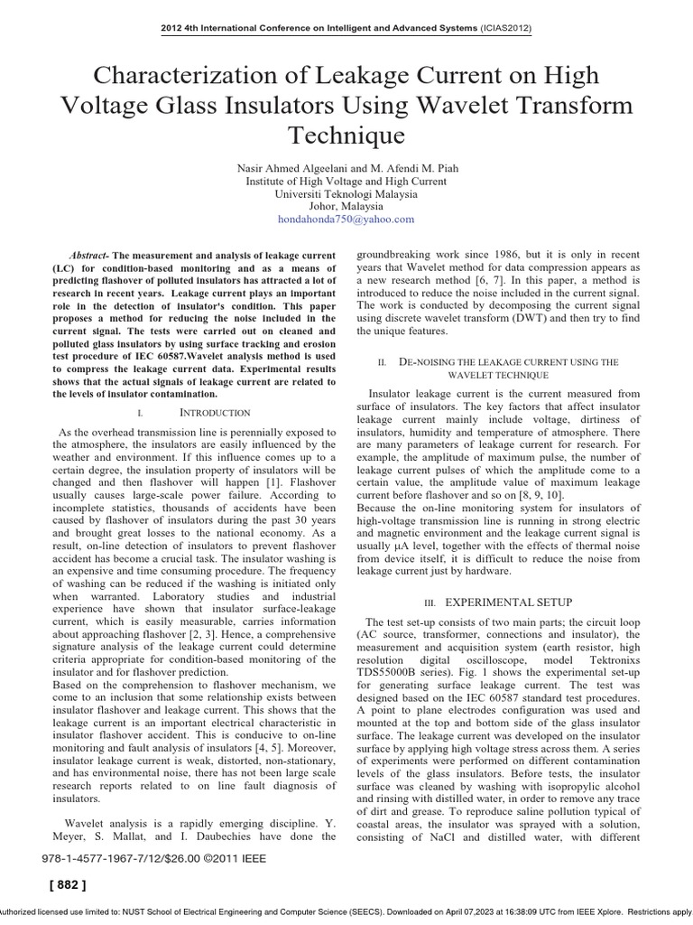 2012 icias characterization of leakage current on high voltage glass