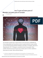 Lo Que Es Bueno para El Cerebro Es Bueno para El Corazón