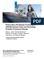 Photovoltaic (PV) Module Technologies: 2020 Benchmark Costs and Technology Evolution Framework Results